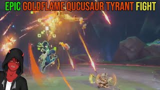 Using Under Built Characters can Make the Battles More Epic  Goldflame Qucusaur Full Fight [upl. by Violetta]