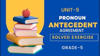 Pronoun Antecedent Agreement  Unit 9  Grade 5  English Grammar  english [upl. by Sudnor]