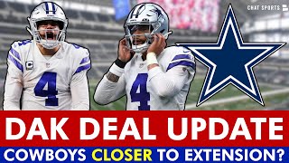 MAJOR Dak Prescott Contract Extension Update  Cowboys Getting CLOSER To Deal  Cowboys Rumors [upl. by Lleznod]