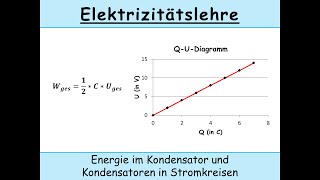 Energie von geladenen Kondensatoren und Kondensatoren in Parallel und Reihenschaltungen [upl. by Colvert]