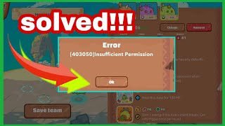 Insufficient Permission Alert Solved Updated Axie Infinity [upl. by Atinehs]