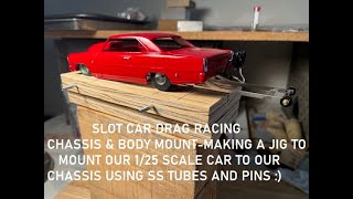 Slot Car ChassisBody mount JigMaking your own jig to mount slot car bodies to your chassis [upl. by Lemmie]