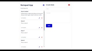 Notepad App using Bubble [upl. by Nalat]