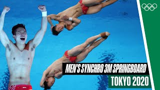 Full Mens Synchronised 3m Springboard Diving Final at Tokyo 2020 [upl. by Barbara]