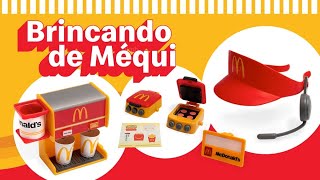 MC LANCHE FELIZ ABRIL 2024  BRINCANDO DE MÉQUI  COMPREI TODOS BRINQUEDOS mcdonalds mclanchefeliz [upl. by Wendolyn]