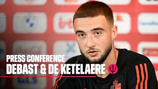 RED DEVILS  Press conference Zeno Debast amp Charles De Ketelaere [upl. by Aerbua]