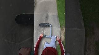 What would you name this sport🤔 scooter skatepark challenge skate skateboarding [upl. by Swithbert]