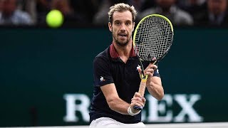 Highlights Gasquet Defeats Shapovalov In Opener At Paris 2018 [upl. by Gunthar]