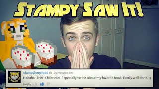 VLOG  Stampy Saw My Video  LIVE REACTION [upl. by Halihs629]