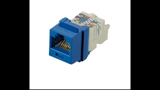 COMO PONCHAR JACK RJ45 PANDUIT NETKEY CATEGORIA 6 [upl. by Eyahs]