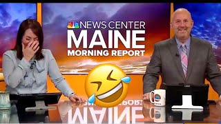 Top 5 News Anchors Cant stop Laughing 2023 Funny News Bloopers [upl. by Kowtko]