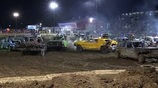 Sanilac County Fair 2024 Demolition Derby FEATURE 8102024 SanduskyMichigan [upl. by Nailij]