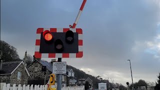 Harlech Morfa Level Crossing Gwynedd 28122023 [upl. by Stephine]