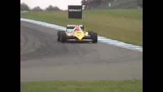 Renault Turbos at Donington  Arnoux and Ragnotti [upl. by Llehctim636]