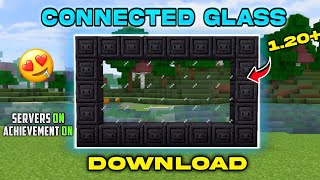 Connected Glass Texture Pack For Minecraft Pe 120  Connected Glass For Mcpe  Mcpe Gamer [upl. by Damick357]