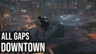 All Gaps Downtown  Gap Master Trophy Complete All Gap Collections  Tony Hawks Pro Skater 12 [upl. by Booze]