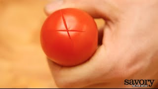 Peeling tomatoes – Savory [upl. by Htiderem]