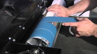 How to Change Abrasive Wraps on a Drum Sander [upl. by Briney]