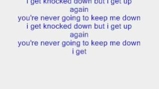 I Get Knocked Down Lyrics [upl. by Rosabelle]