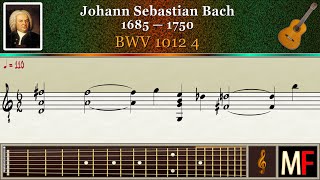 Bach BWV 1012 4 [upl. by Atsylac]