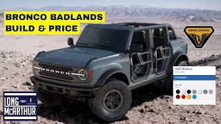 BRONCO BUILD amp PRICE  BADLANDS WALKTHROUGH [upl. by Threlkeld]