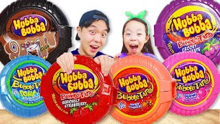 Bubble Gum Hubba Bubba Challenge 풍선껌 후바부바 챌린지 MUKKABI 먹깨비 먹방 [upl. by Alexei]