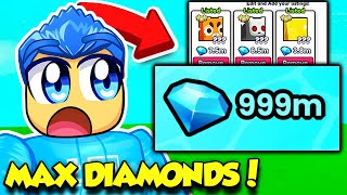 I GOT MAX DIAMONDS IN PET SIMULATOR 99 [upl. by Philipa]