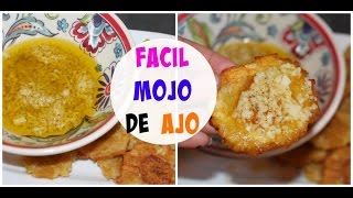 Mojo de ajo para tostones y pernil  Cocinando con Ros Emely [upl. by Aliuqet]