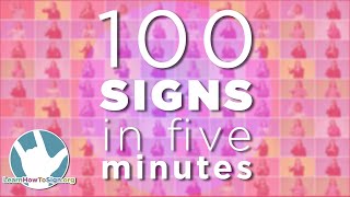 100 ASL Signs in 5 Minutes [upl. by Eliott]