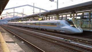 新幹線 700系 こだま746号 レールスター 姫路駅 Shinkansen Kodama Series 700 Rail Star [upl. by Hitoshi]