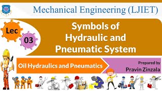 L 03 Symbols of Hydraulic and Pneumatic System  Oil Hydraulics and Pneumatics  Mechanical [upl. by Llirrehs]