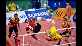 Malaysia  Thailand  ISTAF 2015 FINAL Sepak takraw [upl. by Odnomor]