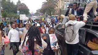 Journalists in Nairobi CBD demonstrate against the constant attacks on the media [upl. by Jolee]