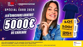 Concours Euro 2024  5000€ de cadeaux à gagner avec notre jeu concours 100 gratuit [upl. by Pillow]