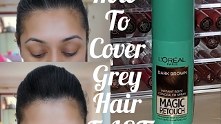 How To Cover Grey Hair FAST LOreal Magic Retouch with Demo [upl. by Atig]