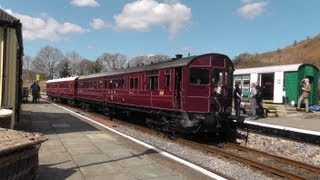 Llangollen Railway Spring Steam Gala  Railmotor 93 amp Auto Trailer 92 20th April 2013 [upl. by Aelahs]