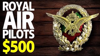 500  Pre WW2 Royal Bulgarian Air Force Pilots Badge History Design  Military Antiques Toronto [upl. by Jabez]