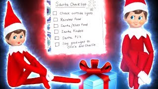 Elf on the Shelf amp Santa Checklist for The Night Before Christmas Reindeer Food Santa List DavidsTV [upl. by Ennairol124]