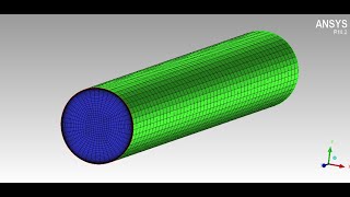 How to create structured HEXAHEDRAL MESHING using ICEM CFD for a PIPE GEOMETRY or CIRCULAR CYLINDER [upl. by Atinauq]