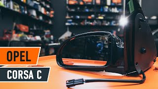 How to change Wing Mirror on OPEL CORSA C TUTORIAL  AUTODOC [upl. by Leur]