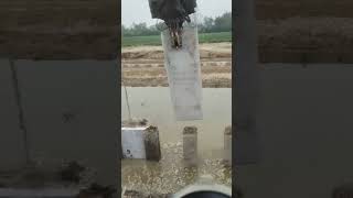 River embankment cofferdam cement board installation process [upl. by Box]