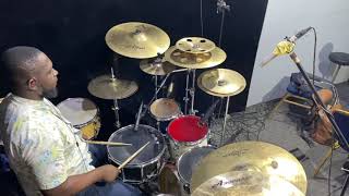 GYE WAYEYI DRUM COVER BY EMMMANUEL BLUDO [upl. by Ahsirtap]