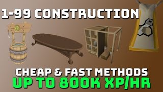 199 Construction Guide Runescape 3 Cheap amp Fast Methods [upl. by Abra]