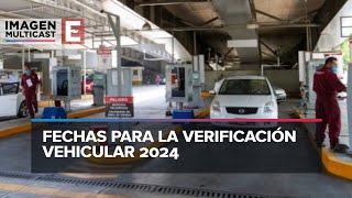 Verificación vehicular 2024 fechas y costos en CDMX y Edomex [upl. by Chamberlin404]