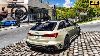 800HP Audi RS6R ABT Stage 3  Assetto Corsa  Steering Wheel Gameplay [upl. by Hidie]