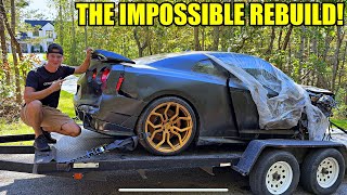 Rebuilding A Wrecked 2024 Nissan GTR In My Driveway [upl. by Hayifas]