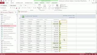 Access Tutorial  Applying conditional formatting rules [upl. by Ettenna]