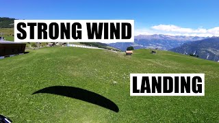 Strong wind landing on a paraglider [upl. by Notnyw356]