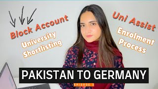 Study In Germany Step By Step Guide From Pakistan  University shortlisting to Block account [upl. by Aiekam]