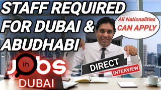 Urgent Hiring For Abu Dhabi And Dubai Job Vacancies  Get Your Dream Jobs In Dubai Now [upl. by Skipp]